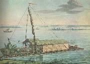william r clark alexander uon humboldt anvande denna flotte pa guayaquilfloden i ecuador under sin sydaneri kanska expedition 1799-1804 oil painting artist